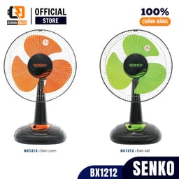 Quạt bàn B2 Senko mã BX1212 màu đen, cam 3 cấp gió mạnh siêu mát bảo hành 24 tháng 4