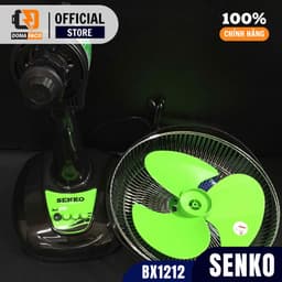 Quạt bàn B2 Senko mã BX1212 màu đen, cam 3 cấp gió mạnh siêu mát bảo hành 24 tháng 8