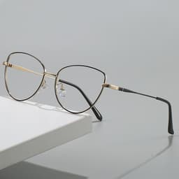 Gọng kính cận thời trang nữ NARO EYEWEAR  dáng mắt mèo chống UV chất liệu kim loại - 5002 3