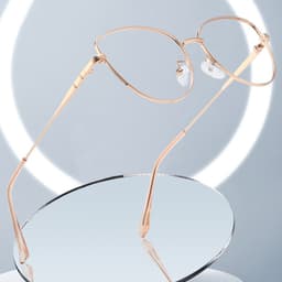 Gọng kính cận thời trang nữ NARO EYEWEAR  dáng mắt mèo chống UV chất liệu kim loại - 5002 6