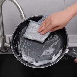COMBO 5 Khăn thép cọ xoong nồi, cọ bếp, cọ rửa bát đĩa Bùi sắt thấm hút tốt dễ dàng chùi rửa vết bẩn nhỏ không rỉ -VH88 1