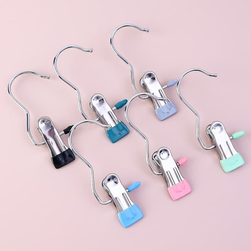 Kẹp Inox Đơn TH8289 - Kẹp phơi quần áo, tất vớ đa năng, tiện dụng cho mọi gia đình.