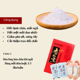 Miếng Dán Thải Độc Chân Hộp 50 Miếng Dán Chân Thải Độc Ông Lão Giúp Ngủ Ngon Giảm Mệt Mỏi RIEM 8