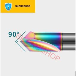 Mũi dao vát cạnh PHỦ DLC - nhôm đồng sắt thép - 2T - CNC VN SHOP 2