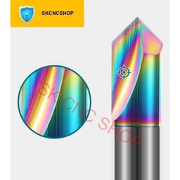 Mũi dao vát cạnh PHỦ DLC - nhôm đồng sắt thép - 2T - CNC VN SHOP 1