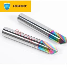 Mũi dao vát cạnh PHỦ DLC - nhôm đồng sắt thép - 2T - CNC VN SHOP 4