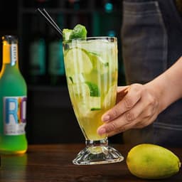 Ly thủy tinh, cốc thủy tinh đựng sinh tố, nước ép trái cây tiện dụng (369ml) 5