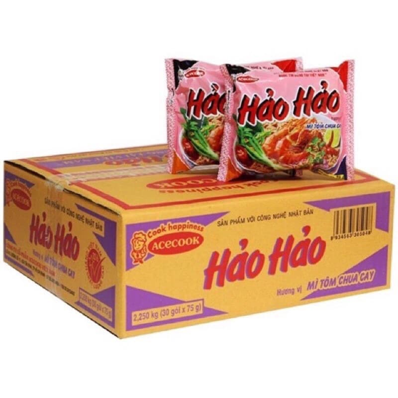 Thùng Mì Hảo Hảo/ Mì Xào Chua Cay 30 gói TẠP HÓA BÁN_SỈ
