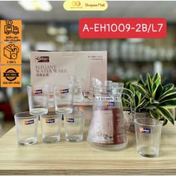 Bộ bình 6 ly thuỷ tinh  cao cấp, bộ bình 6 ly thuỷ tinh rẻ đẹp 3
