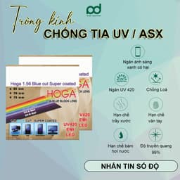 Tròng kính cận loạn có độ ANDU EYEWEAR mắt kính chống ánh sáng xanh, đổi màu đi nắng chống tia UV400 3