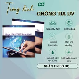Tròng kính cận loạn có độ ANDU EYEWEAR mắt kính chống ánh sáng xanh, đổi màu đi nắng chống tia UV400 2