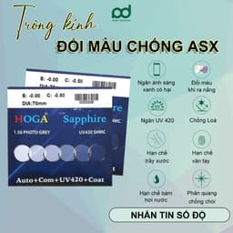 Tròng kính cận loạn có độ ANDU EYEWEAR mắt kính chống ánh sáng xanh, đổi màu đi nắng chống tia UV400 5