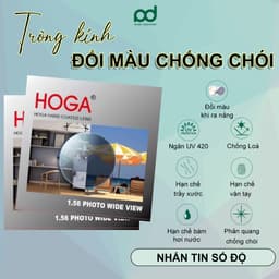 Tròng kính cận loạn có độ ANDU EYEWEAR mắt kính chống ánh sáng xanh, đổi màu đi nắng chống tia UV400 4