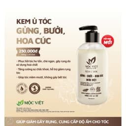 CHÍNH HÃNG Kem ủ tóc gừng- bưởi- hoa cúc Mộc Việt 1