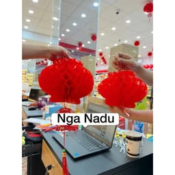 Lồng đèn đỏ chữ Phúc Cực Dày 55cm/50cm/40cm/30cm - đèn lồng đỏ nilong chống nước trang trí Tết, nhà Chùa, Lễ hội 8