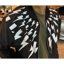 Áo khoác bomber TIA SÉT in kín ngực siêu hot-áo gió nam tia sét hàng 2 lớp đẹp đủ size 2