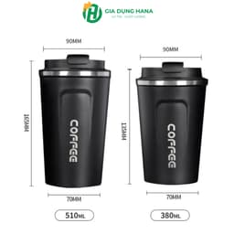 Cốc Giữ Nhiệt Cao Cấp Siêu Bền Hana Giữ Nhiệt Tốt Dung Tích 380ML Và 510MLkèm 2 quà tặng -  M165 2