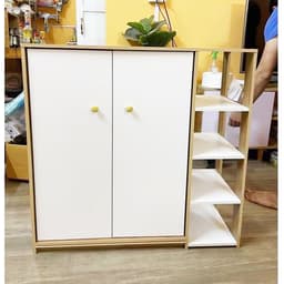Tủ Đựng Giày Gỗ 7 Ngăn, 8 Ngăn (có Cửa) và Kệ Giày Dép Gỗ 5 Tầng Có ngăn mở 2