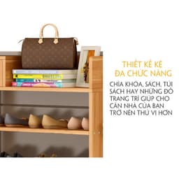 Kệ Giày Dép Gỗ 5 Tầng Có Ngăn Kéo và Kệ Gỗ Tiện Dụng 5 Tầng cao 1M2 6