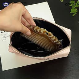 Lược Sừng Chim Đôi chạm khắc tỉ mỉ (Size:S-12cm) Tỉa Khắc Một Mặt - Xưởng Minh Đức 6