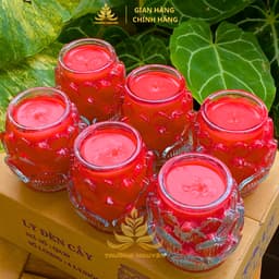 Nến Đèn Cày Hoa Sen Trường Nguyên Thư Giãn Không Khói An Toàn Cháy Lâu 3