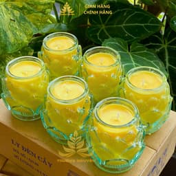 Nến Đèn Cày Hoa Sen Trường Nguyên Thư Giãn Không Khói An Toàn Cháy Lâu 1