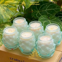 Nến Đèn Cày Hoa Sen Trường Nguyên Thư Giãn Không Khói An Toàn Cháy Lâu 2