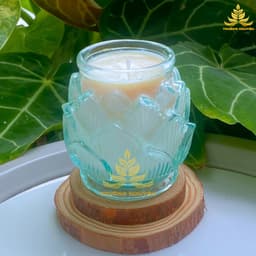 Nến Đèn Cày Hoa Sen Trường Nguyên Thư Giãn Không Khói An Toàn Cháy Lâu 6