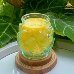 Nến Đèn Cày Hoa Sen Trường Nguyên Thư Giãn Không Khói An Toàn Cháy Lâu 5