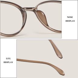 Gọng kính cận thời trang nam nữ ANDU EYEWEAR dáng tròn chất liệu nhựa dẻo siêu nhẹ siêu bền - 7122 5