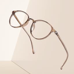 Gọng kính cận thời trang nam nữ ANDU EYEWEAR dáng tròn chất liệu nhựa dẻo siêu nhẹ siêu bền - 7122 3