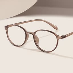 Gọng kính cận thời trang nam nữ ANDU EYEWEAR dáng tròn chất liệu nhựa dẻo siêu nhẹ siêu bền - 7122 4