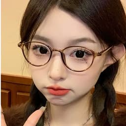 Gọng kính cận thời trang nam nữ ANDU EYEWEAR dáng tròn chất liệu nhựa dẻo siêu nhẹ siêu bền - 7122 8