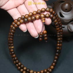 Vòng tay gỗ Bách xanh Mộc Châu 108 hạt chìm nước - Chuỗi tràng gỗ thơm cho Nam và Nữ | Thiên Mộc Bảo 3