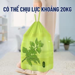 Túi đựng rác hương ngải cứu xua đuổi ruồi muỗi côn trùng, siêu dai, có dây rút tiện dụng cho mọi nhà 2