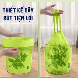 Túi đựng rác hương ngải cứu xua đuổi ruồi muỗi côn trùng, siêu dai, có dây rút tiện dụng cho mọi nhà 5