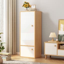 Tủ Để Đồ Đa Năng 4 Ngăn 1 Cánh Lớn+1 Cánh Nhỏ và Giá Treo Quần Áo 2 Tầng Bằng Sắt Sơn Tỉnh Điện 5