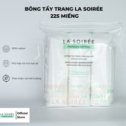 Bông tẩy trang La Soirée Cao Cấp Siêu Mềm Mịn 85 pads 120 pads 225 pads | Skin Lab 5