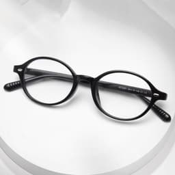 Gọng kính cận thời trang nữ ANDU EYEWEAR dáng tròn dẹp phong cách 2YK chất liệu nhựa 2