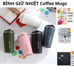 Cốc Giữ Nhiệt Cao Cấp Siêu Bền Hana Giữ Nhiệt Tốt Dung Tích 380ML Và 510MLkèm 2 quà tặng -  M165 1