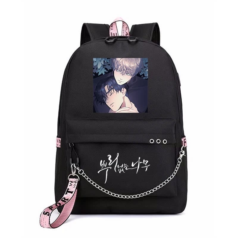Balo CÂY KHÔNG RỄ in hình BL boylove chibi xinh xắn mẫu mới đi học unisex xinh xắn tiện lợi