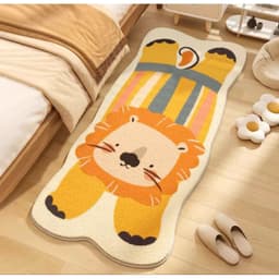 Thảm Chân Giường Lông Cừu Trải Phòng Ngủ Họa Tiết Hình Thú Kích Thước 50×120cm, Thảm Dercor Shopgagoigiare.vn 2