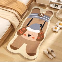 Thảm Chân Giường Lông Cừu Trải Phòng Ngủ Họa Tiết Hình Thú Kích Thước 50×120cm, Thảm Dercor Shopgagoigiare.vn 6