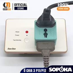 [1 Đổi 1] Đầu Nối Chia Điện 3 Cửa Sopoka P11, Ổ Cắm Chia 3 Chạc Chịu Tải 2200W - Chính Hãng 6