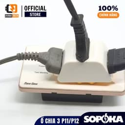 [1 Đổi 1] Đầu Nối Chia Điện 3 Cửa Sopoka P11, Ổ Cắm Chia 3 Chạc Chịu Tải 2200W - Chính Hãng 7