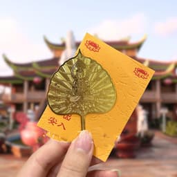 [ĐÃ KHAI QUANG] Lá Bồ Đề Mạ Vàng May Mắn Chiêu Tài Lộc Hợp Phong Thuỷ 4