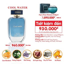 Nước hoa nam tươi mát C.ool W.ater 100ml - Cam kết chính hãng - Mẫu mới 2