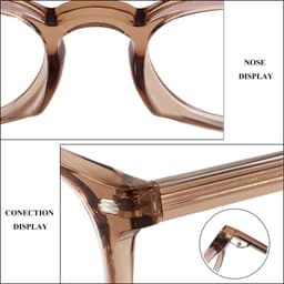Gọng kính cận thời trang nam nữ  NARO EYEWEAR đáng vuông KUBO chất liệu nhựa cốt kim loại - 91AD15 5