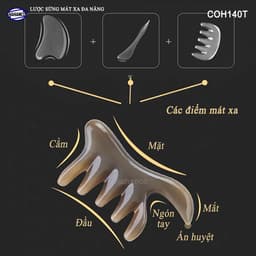 Lược Sừng Đa Năng Thần Thánh (Size: M - 11cm) Chuyên dụng Massage - Xưởng Minh Đức 5