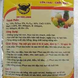 Gói 10gr Phân bón đầu trâu 15-5-40 - Lớn trái, chắc hạt 2